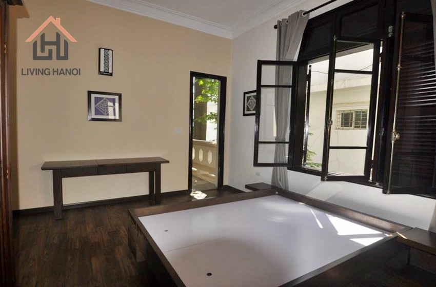 Beautiful layout, fully furnished 3 bedrooms villa with bright windows for rent in Tay Ho Beautiful layout, fully furnished 3 bedrooms villa with bright windows for rent in Tay Ho