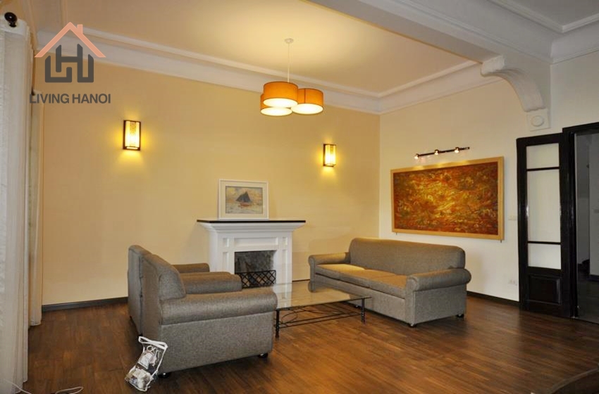 Beautiful layout, fully furnished 3 bedrooms villa with bright windows for rent in Tay Ho Beautiful layout, fully furnished 3 bedrooms villa with bright windows for rent in Tay Ho
