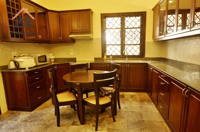 Beautiful layout, fully furnished 3 bedrooms villa with bright windows for rent in Tay Ho Beautiful layout, fully furnished 3 bedrooms villa with bright windows for rent in Tay Ho