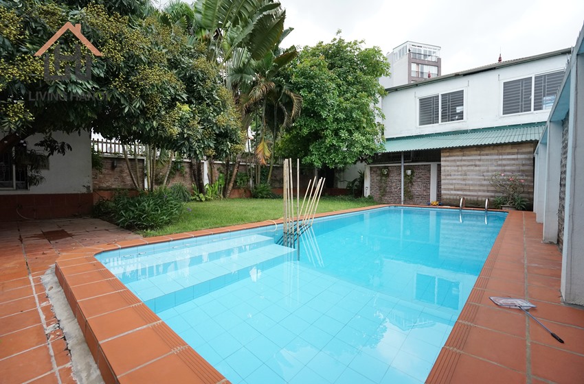 Classical house with swimming pool for rent in Au Co, Tay Ho, Hanoi Classical house with swimming pool for rent in Au Co, Tay Ho, Hanoi
