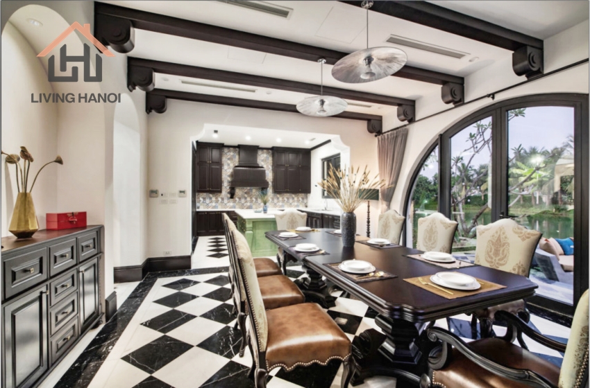 Indochine style house with 05 bedrooms available for rent in Vinhomes Riverside, Hanoi Indochine style house with 05 bedrooms available for rent in Vinhomes Riverside, Hanoi