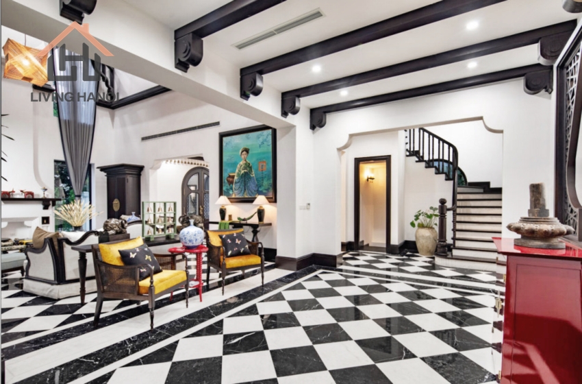 Indochine style house with 05 bedrooms available for rent in Vinhomes Riverside, Hanoi Indochine style house with 05 bedrooms available for rent in Vinhomes Riverside, Hanoi