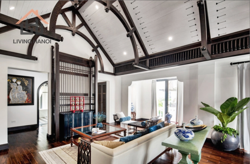 Indochine style house with 05 bedrooms available for rent in Vinhomes Riverside, Hanoi Indochine style house with 05 bedrooms available for rent in Vinhomes Riverside, Hanoi