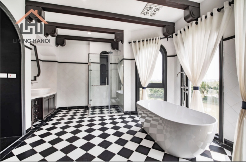 Indochine style house with 05 bedrooms available for rent in Vinhomes Riverside, Hanoi Indochine style house with 05 bedrooms available for rent in Vinhomes Riverside, Hanoi