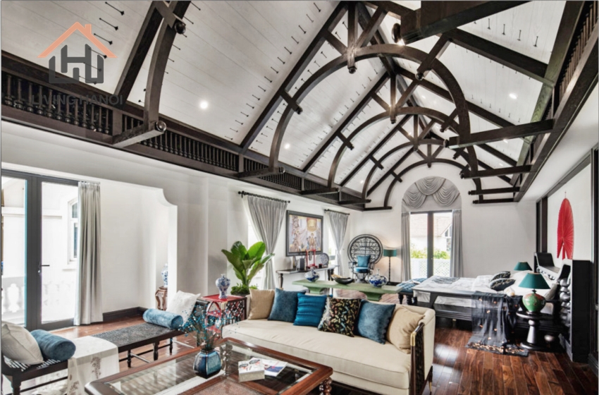 Indochine style house with 05 bedrooms available for rent in Vinhomes Riverside, Hanoi Indochine style house with 05 bedrooms available for rent in Vinhomes Riverside, Hanoi