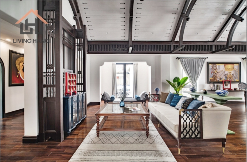 Indochine style house with 05 bedrooms available for rent in Vinhomes Riverside, Hanoi Indochine style house with 05 bedrooms available for rent in Vinhomes Riverside, Hanoi