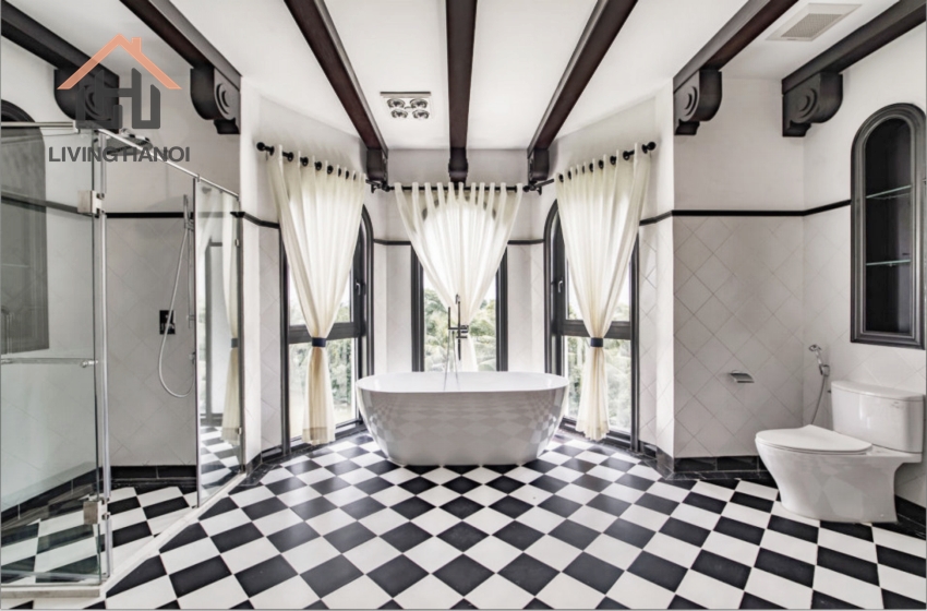 Indochine style house with 05 bedrooms available for rent in Vinhomes Riverside, Hanoi Indochine style house with 05 bedrooms available for rent in Vinhomes Riverside, Hanoi