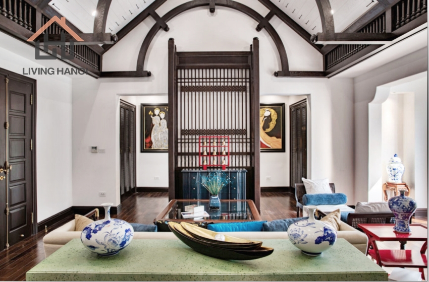 Indochine style house with 05 bedrooms available for rent in Vinhomes Riverside, Hanoi Indochine style house with 05 bedrooms available for rent in Vinhomes Riverside, Hanoi