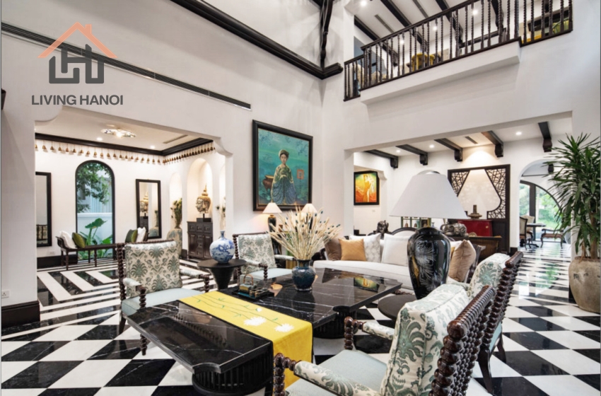 Indochine style house with 05 bedrooms available for rent in Vinhomes Riverside, Hanoi Indochine style house with 05 bedrooms available for rent in Vinhomes Riverside, Hanoi