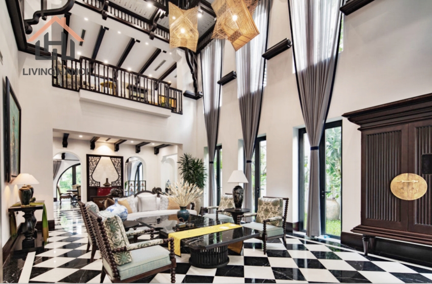 Indochine style house with 05 bedrooms available for rent in Vinhomes Riverside, Hanoi Indochine style house with 05 bedrooms available for rent in Vinhomes Riverside, Hanoi