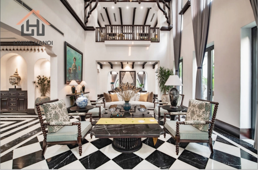 Indochine style house with 05 bedrooms available for rent in Vinhomes Riverside, Hanoi Indochine style house with 05 bedrooms available for rent in Vinhomes Riverside, Hanoi