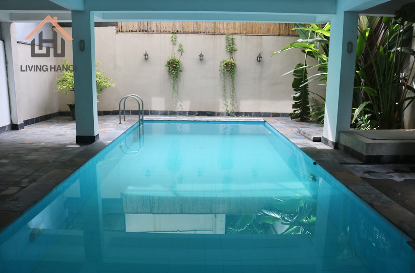 Spacious villa with swimming pool for rent in Tay Ho, Hanoi Spacious villa with swimming pool for rent in Tay Ho, Hanoi
